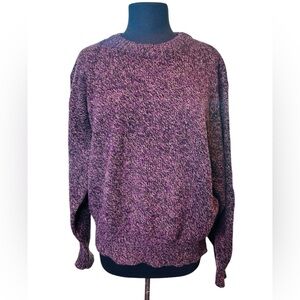 Environmental Clothing CO. Purple Wool Blend Crew Neck Sweater Size Large